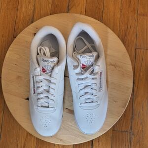 Reebok Classic Women's Princess White Sneakers Shoes Sz 10.5 Walking Gym Workout